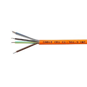 Cable incendie CR1 C1 5G1.5 mm² - 500 ml - Orange