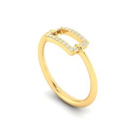 Bague Accent Diamant Artisanat Exquis