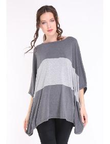 Pack 6x Tee-shirt poncho femme APAULA gris