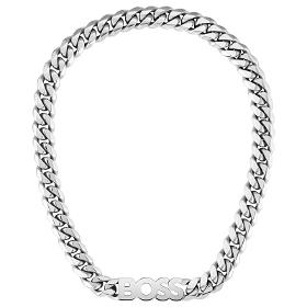 BOSS Jewelry Collier en Chaîne pour Homme Collection KASSY en Acier Inoxidable