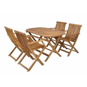 Salon De Jardin 4 Chaises Acacia Hecht