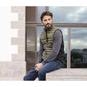 Bodywarmer bi-matière homme