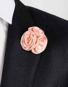 Broche-fleur rose pale