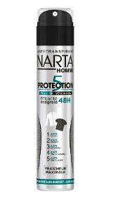 Déodorant MEN 5 Protection 48h 200ml – NARTA 3600550261400