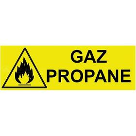 Panneau danger gaz propane 200 x 80 mm