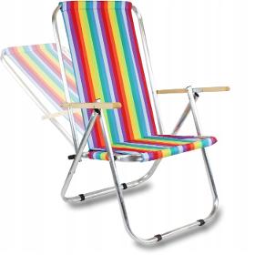 chaise longue/chaise de plage arc-en-ciel 150kg