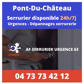 Serrurier sur Pont-Du-Château – 24h/24 et 7j/7
