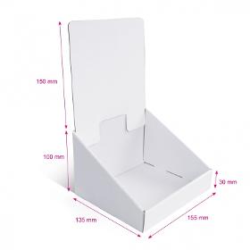 Présentoir En Carton Blanc Sans Impression, 155
x 135 Mm X 250 Mm