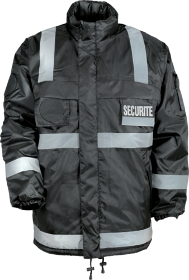 Coupe Vent Polaire Securite Bandes Reflechissantes