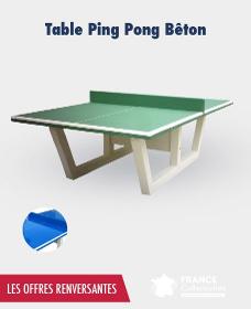 Table De Ping Pong Béton - Promotion