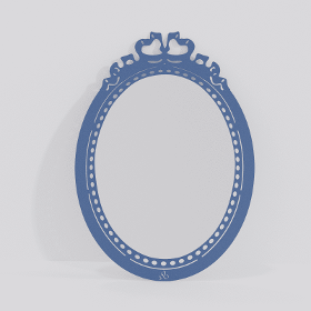 Miroir Louise bleu saphir