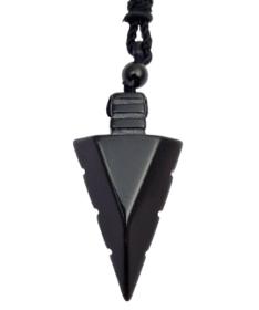 Pendentif sculpté Obsidienne