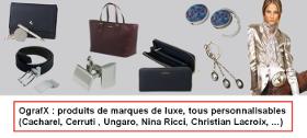 les produits de marque de luxe personnalisables