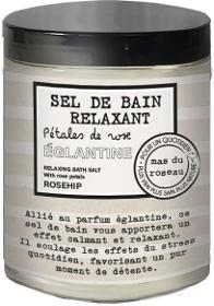 SELS DE BAIN RELAXANT EGLANTINE PETALES ROSE 300 GR