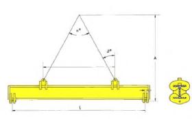 PALONNIERS Palonnier monopoutre à élingues série CHFE - CHRE (réglable).