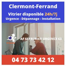 Vitrier Clermont-Ferrand | Intervention rapide à prix fixe 7j/7, 24h/24