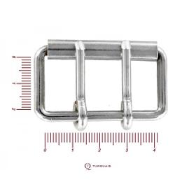 Boucle Ceinture À Rouleau 2 Ardillons Nickelé