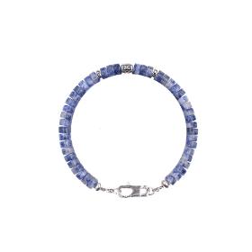 BRACELET HEISHI JASPE BLEU