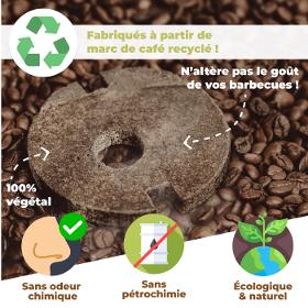 Allume-feu naturel et écologique au marc de café recyclé