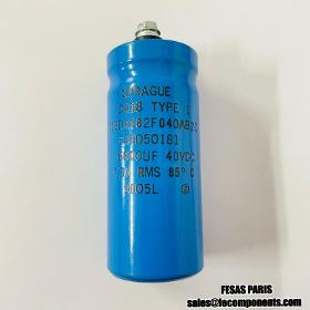 Sprague CO38 Aluminium Electrolytic Capacitors 6800µF 40VDC