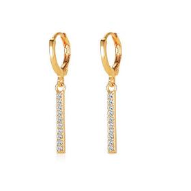 Boucles d'oreilles pendantes cristal fermoir anglais - TIG1508