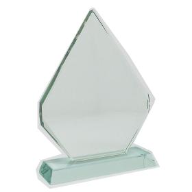 Trophée diamant en verre Jade.