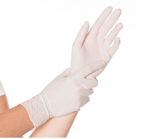 Gants en nitrile SAFE FIT non poudrés blancs