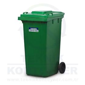Conteneur à déchets vert de 240 litres