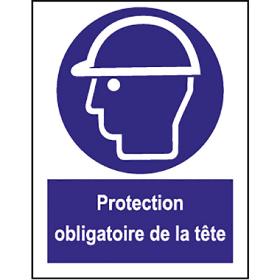 Panneau d'obligation protection obligatoire de la tete A3
