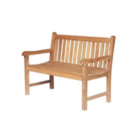 banc de jardin en bois teck 120 cm