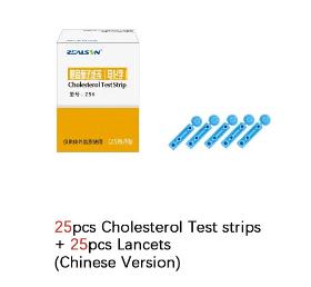 Cholestérol, acide urique et bandes de test de glycémie