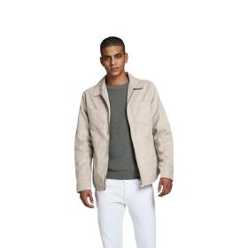 Jack & Jones Veste en Polyuréthane pour Homme, White Pepper, M EU