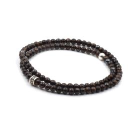 BRACELET HOMME PPJ 2 TOURS BRONZITE 4 MM