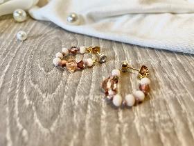Petites boucles en perles fait main