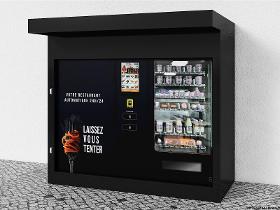 Kiosque blindé pour 1 distributeur FOOD24MAX (Exemple)
