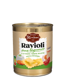 RAVIOLI AUX LÉGUMES SAUCE MIJOTÉE FAÇON GRAND MÈRE