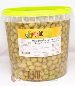 Olives vertes cassées citron 8 kg Olives du Maroc pour professionnel alimentaire