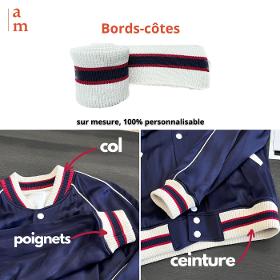 Bord-côte (poignets, ceintures, cols, ...) sur-mesure