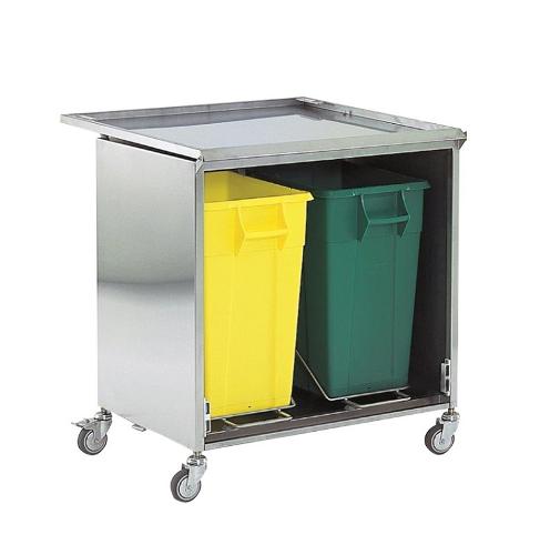 Poubelle de tri inox