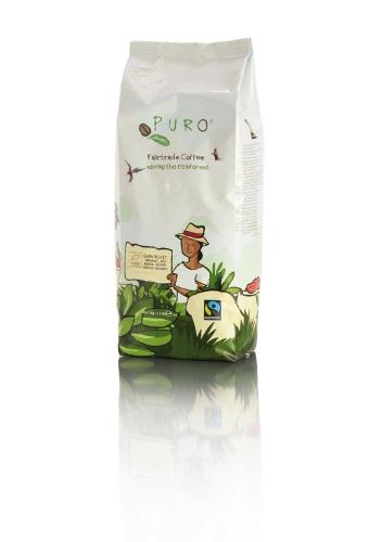 CAFE PURO BIO GRAINS PAQUET 1 KG FAIRTRADE 100% ARABICA