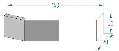 Pointe À Souder Carbure + Rechargement 140*30*20 Type Pas