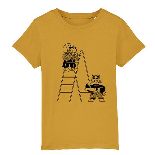 T-Shirt Enfant Chats Amour Chiens