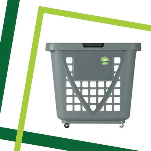 XXL: panier à roulettes recyclé de 80 litres