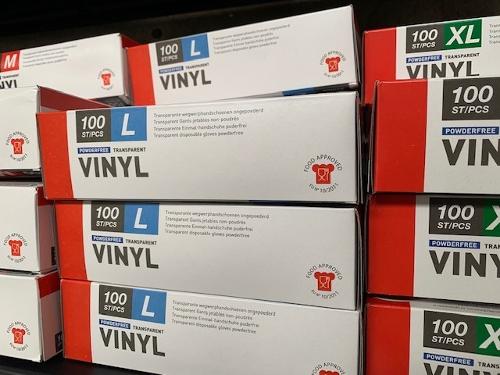 100 Gants D'examens À Usage Unique Ce En Vinyle Non Poudré