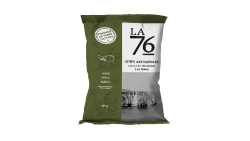 CHIPS ARTISANALES Olive, Persil, Basilic 125 G