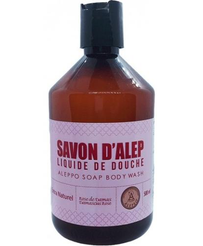 Savon d'Alep de douche Rose de Damas 500ml