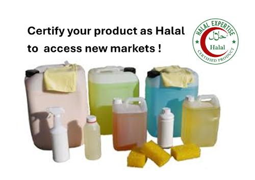 Certification Halal de produits de nettoyage
