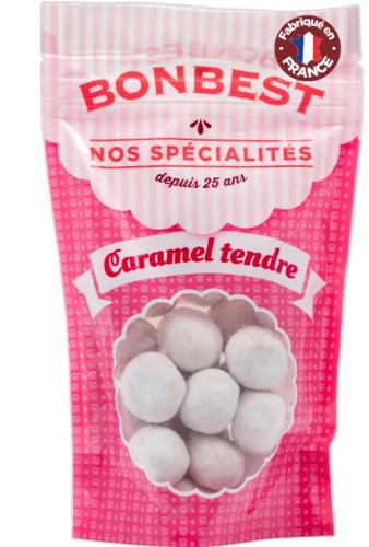 Bonbons au caramel fabriqués en France.