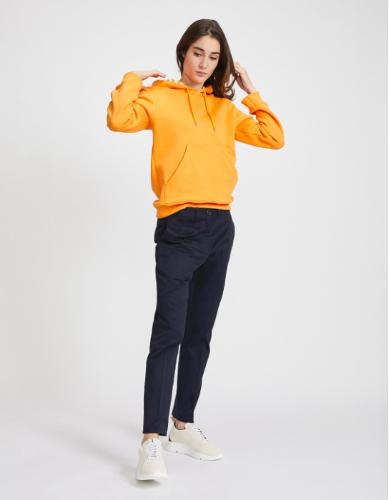 HOODY FEMME - ORANGE - COTON BIO