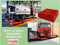 Bacs souples grandes surfaces